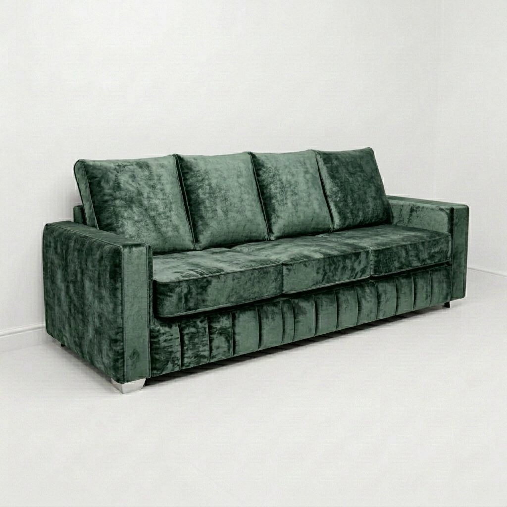 Modern Marble Velvet Sofa